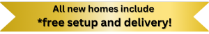 J&M Homes believes in providing the best possible experience possible. The purchase price of all our new homes includes transportation to your prepared site within roughly 60 miles, set up on your prepared site, hookup water and sewer if properly stubbed up, interior sheetrock and finish work, installation of carpet and pad, homeowner orientation and walk thru with a factory rep. We also have it professionally cleaned when we are all done.  